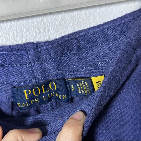 Polo Ralph Lauren Men SweatShorts Blue Polo 1992 Logo Fleece Elastic Waist Small - Picture 4 of 8